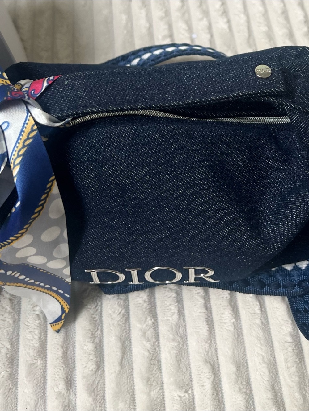 Dior Upcycled Denim Beauty Bag to Crossbody Purse - Picture 3 of 11